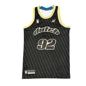 Dutch Bros Men's Small Game Jersey Basketball Dream Team 92 Black